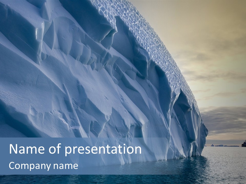 Freeze Ice Remote PowerPoint Template
