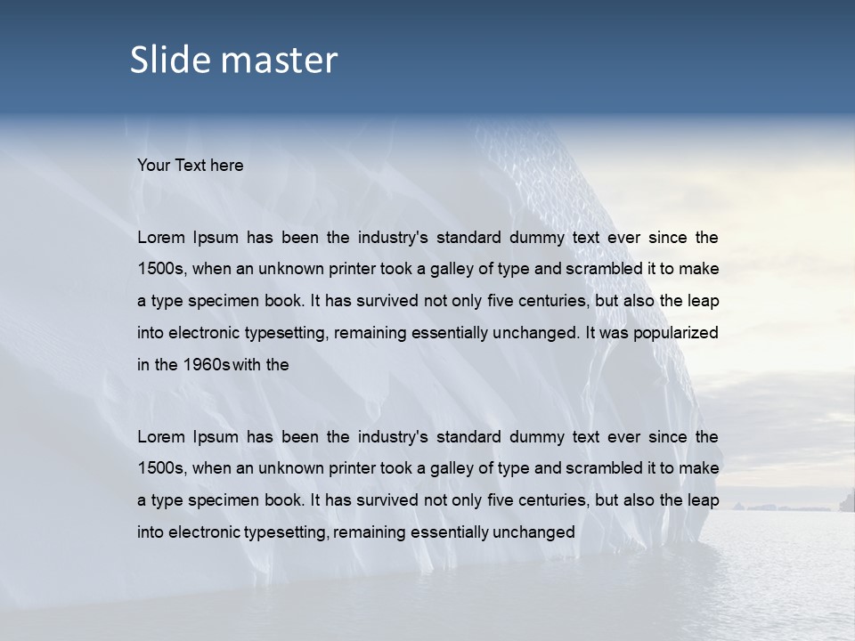 Freeze Ice Remote PowerPoint Template