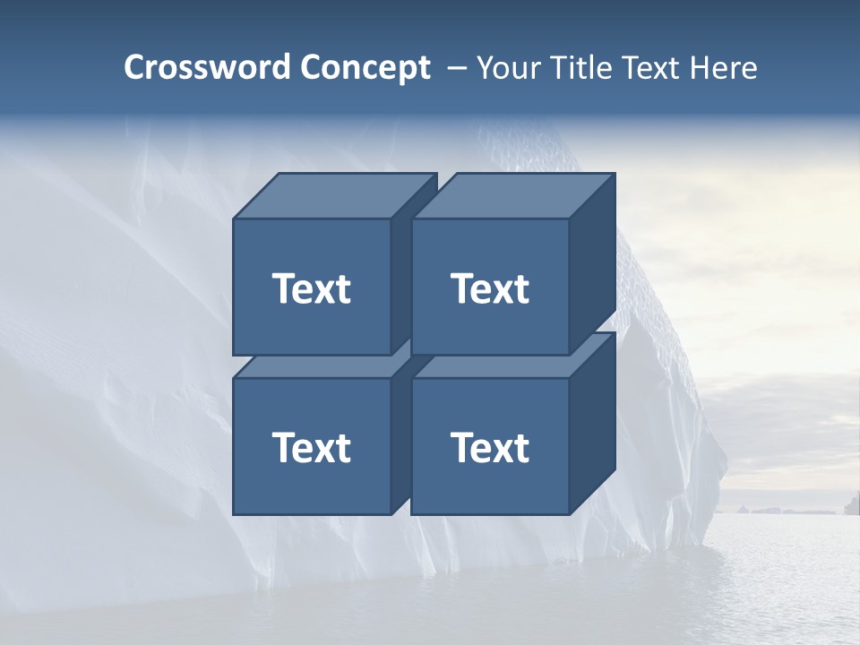 Freeze Ice Remote PowerPoint Template