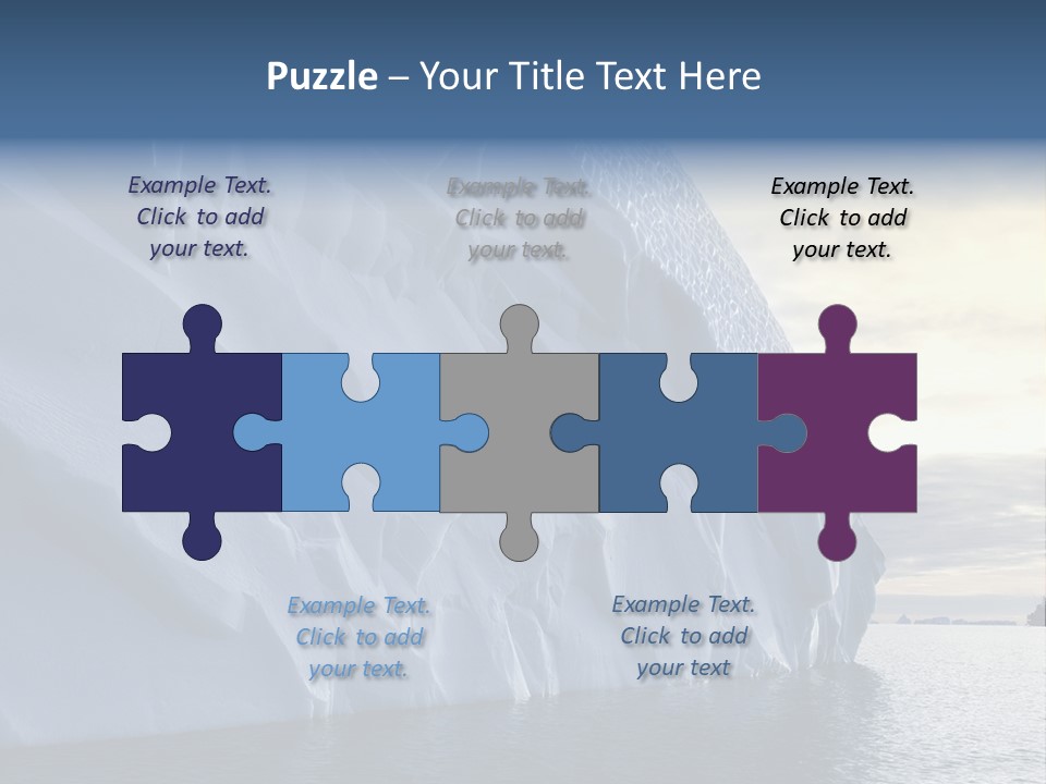 Freeze Ice Remote PowerPoint Template