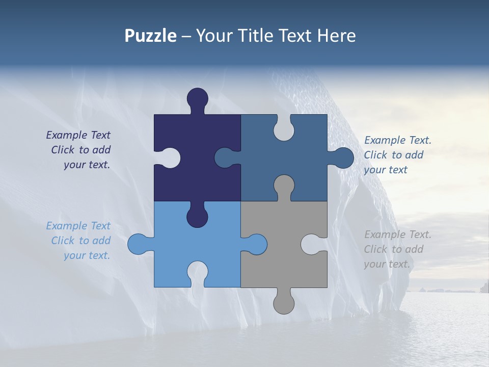 Freeze Ice Remote PowerPoint Template