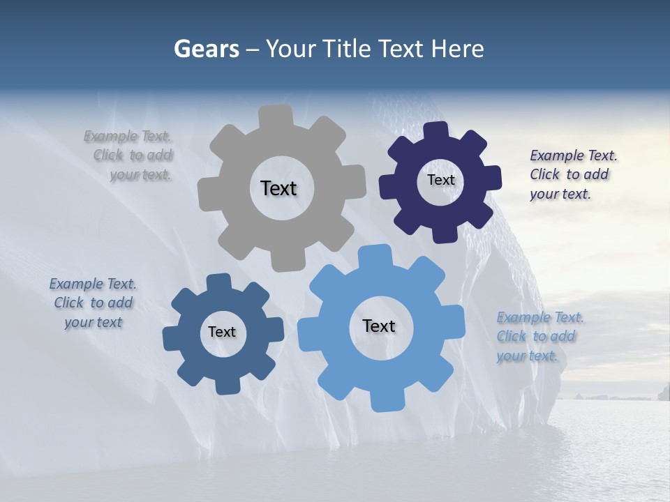 Freeze Ice Remote PowerPoint Template