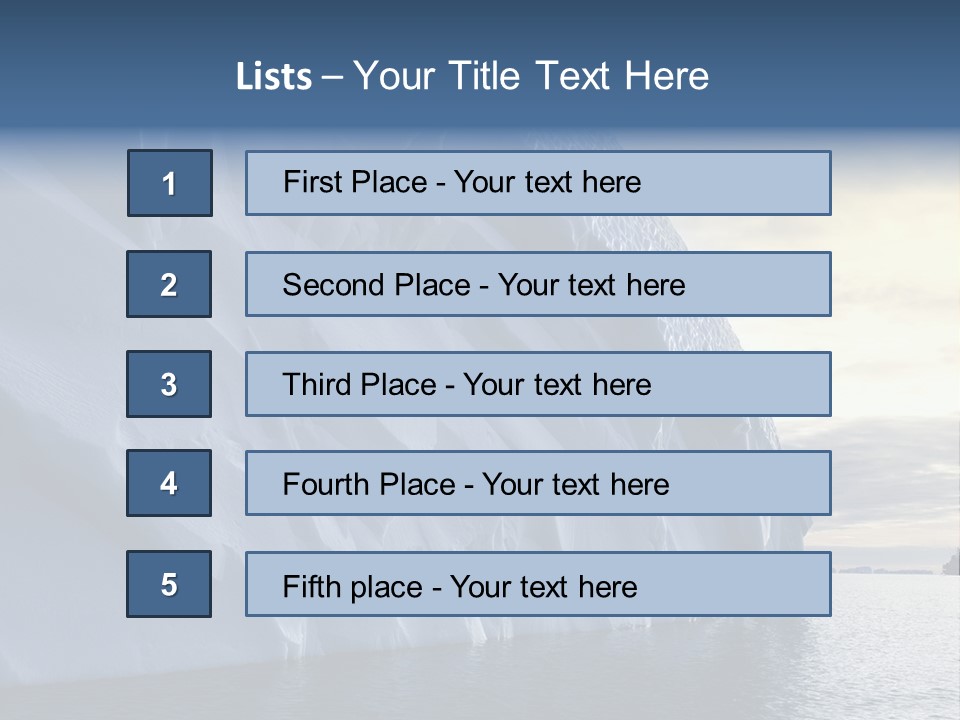 Freeze Ice Remote PowerPoint Template