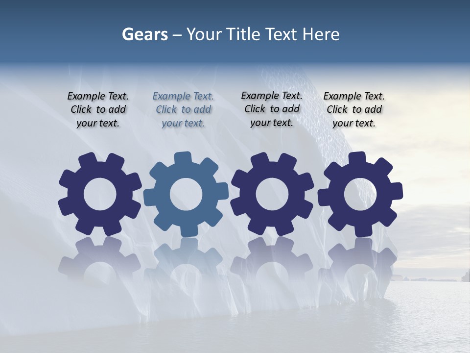 Freeze Ice Remote PowerPoint Template