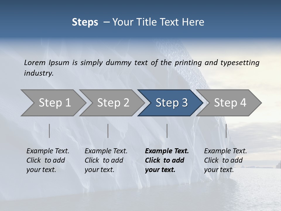 Freeze Ice Remote PowerPoint Template