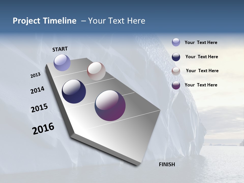 Freeze Ice Remote PowerPoint Template