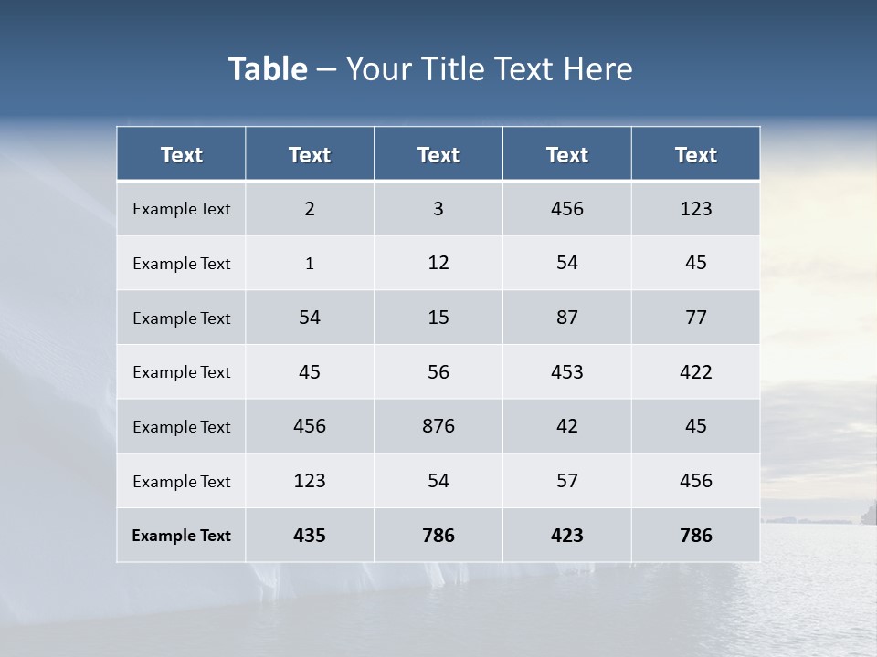 Freeze Ice Remote PowerPoint Template