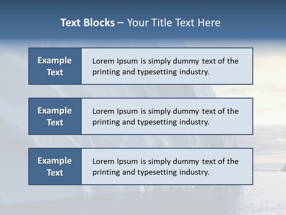 Freeze Ice Remote PowerPoint Template