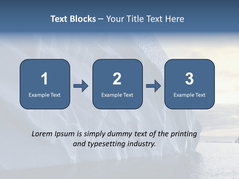 Freeze Ice Remote PowerPoint Template