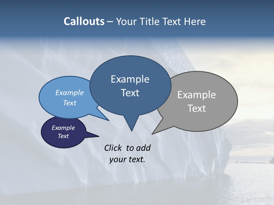 Freeze Ice Remote PowerPoint Template