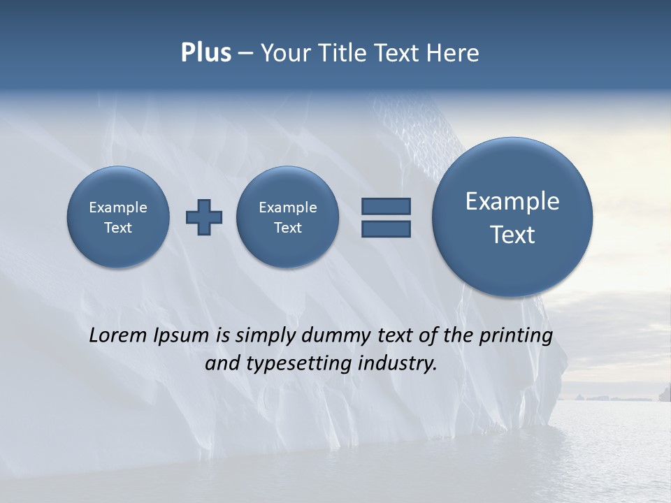 Freeze Ice Remote PowerPoint Template