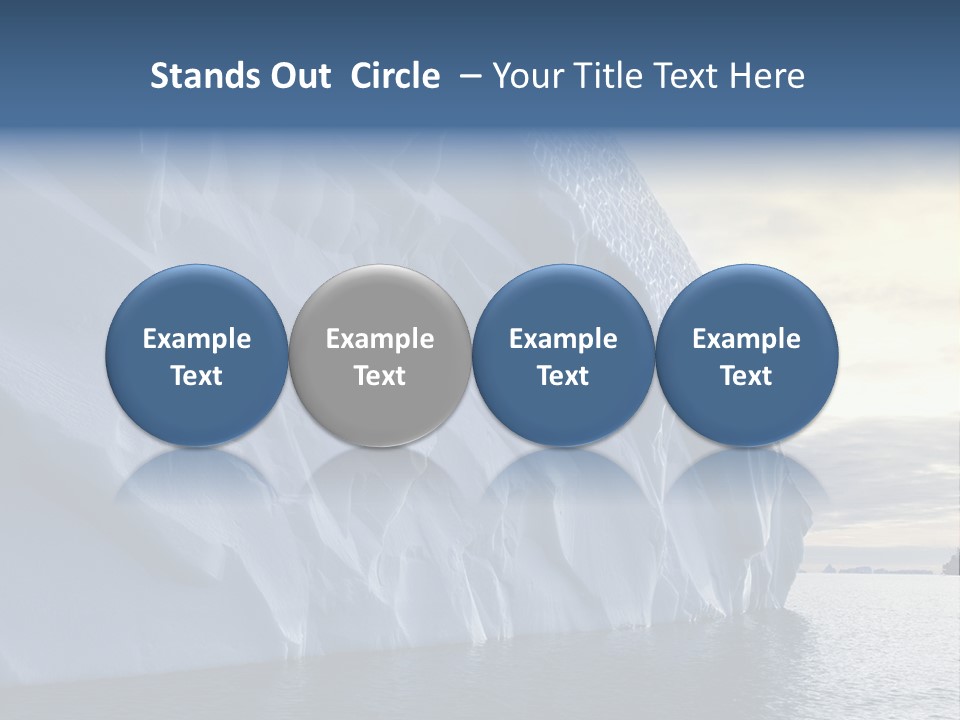 Freeze Ice Remote PowerPoint Template