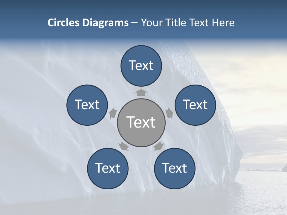 Freeze Ice Remote PowerPoint Template