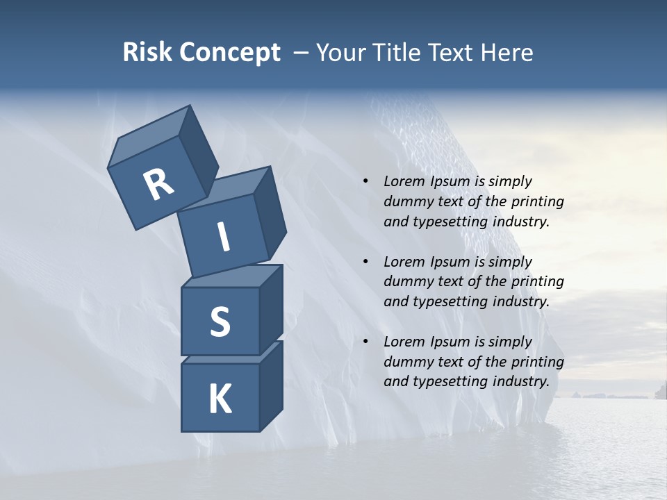 Freeze Ice Remote PowerPoint Template