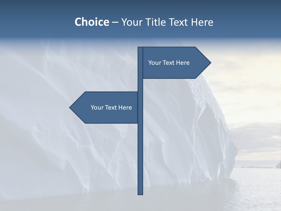 Freeze Ice Remote PowerPoint Template