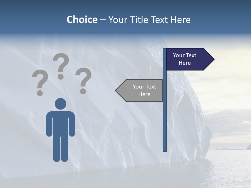 Freeze Ice Remote PowerPoint Template