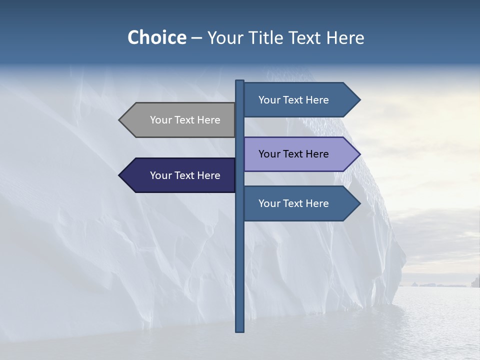 Freeze Ice Remote PowerPoint Template