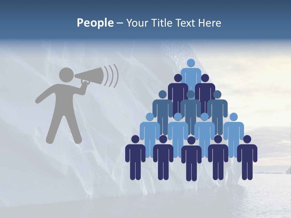 Freeze Ice Remote PowerPoint Template