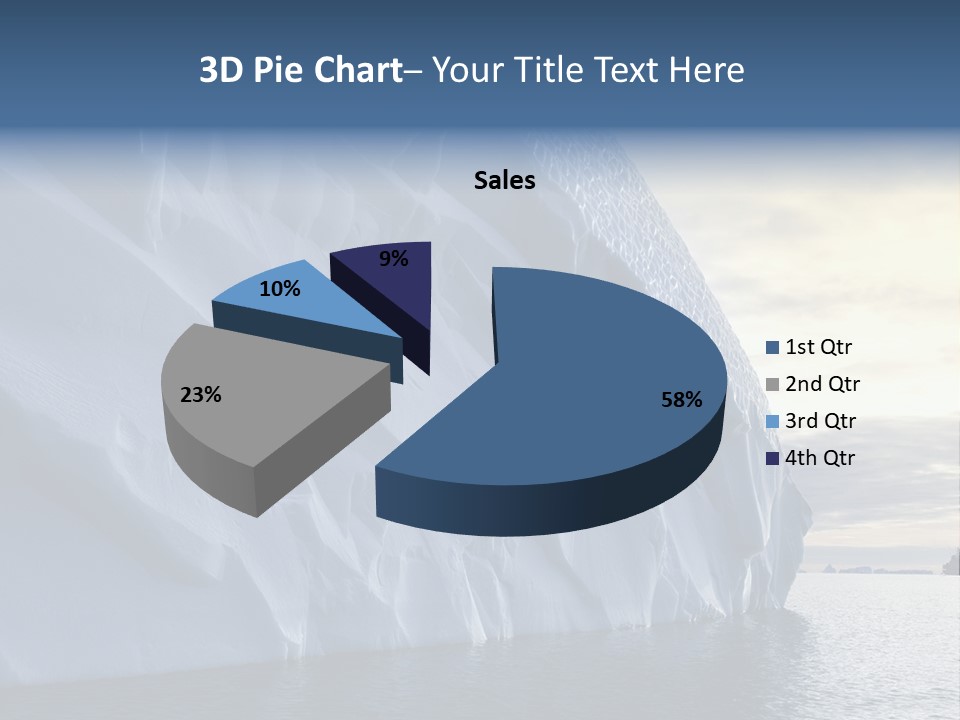 Freeze Ice Remote PowerPoint Template