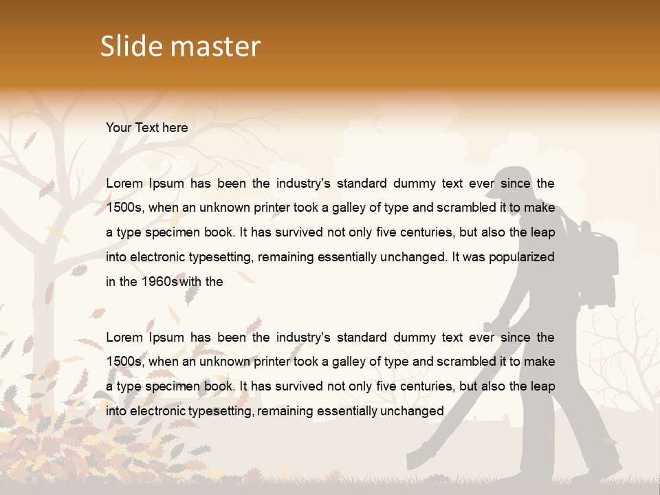 Season Garden Vector PowerPoint Template