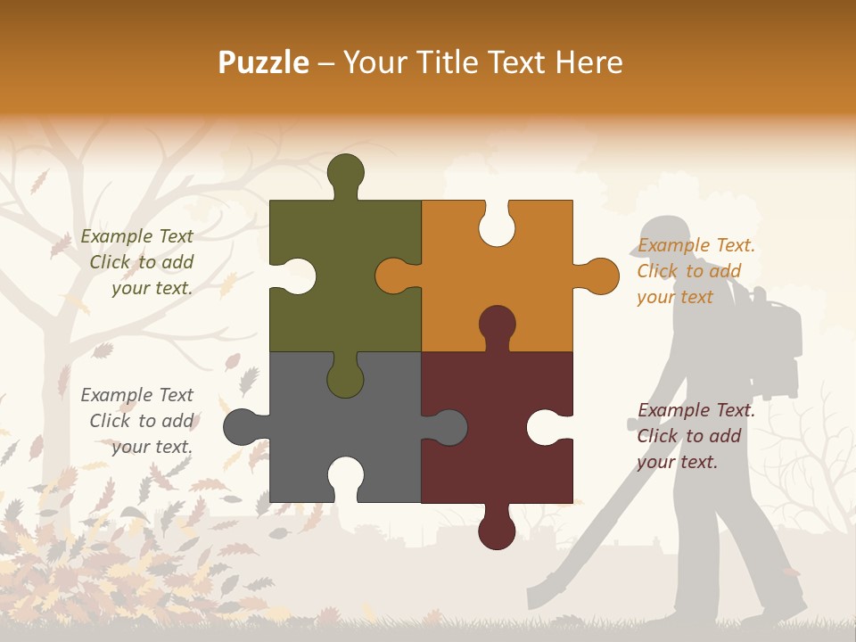 Season Garden Vector PowerPoint Template