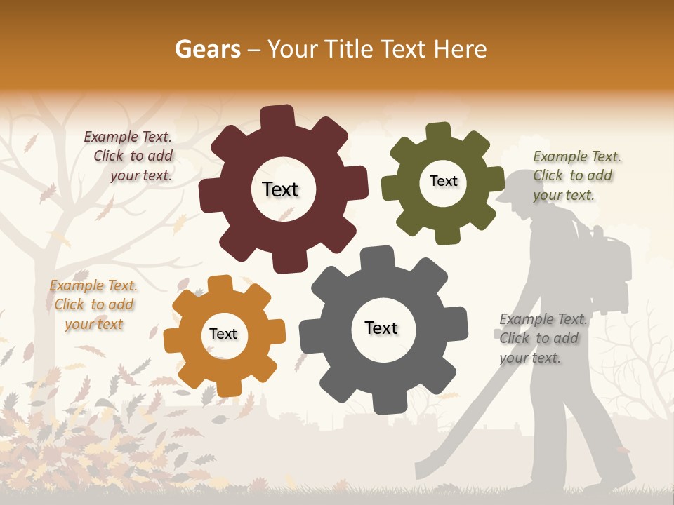 Season Garden Vector PowerPoint Template