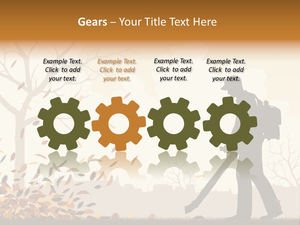 Season Garden Vector PowerPoint Template