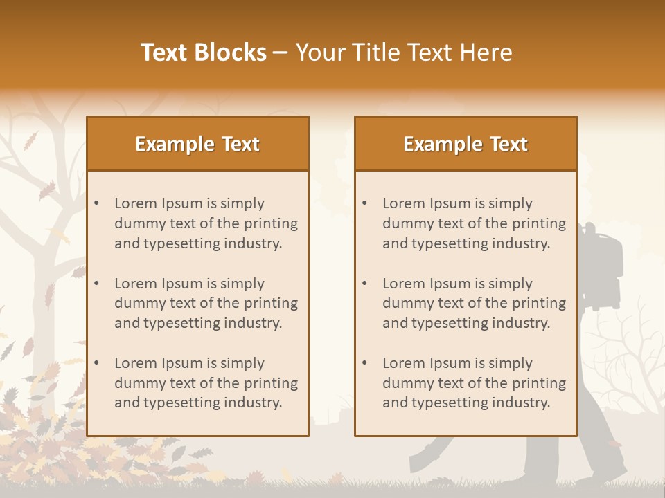Season Garden Vector PowerPoint Template