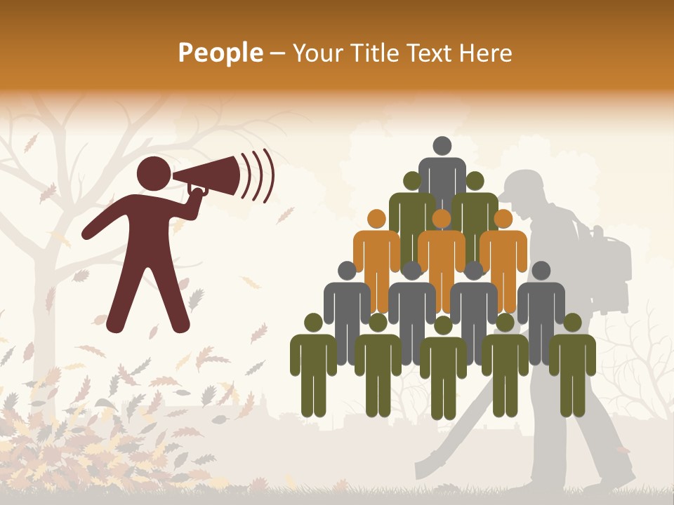 Season Garden Vector PowerPoint Template