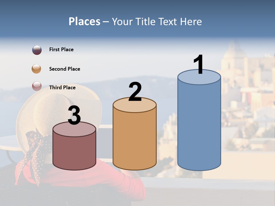 Woman Tourist Travel PowerPoint Template