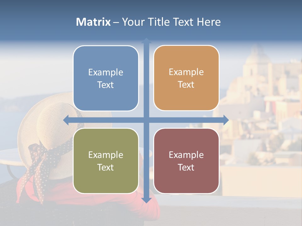 Woman Tourist Travel PowerPoint Template