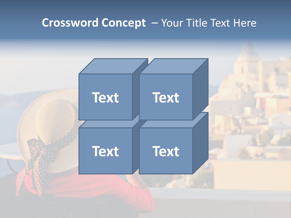 Woman Tourist Travel PowerPoint Template