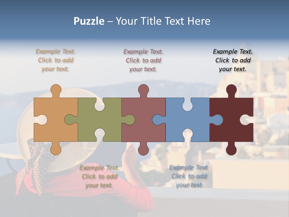 Woman Tourist Travel PowerPoint Template