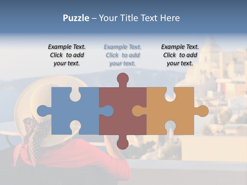 Woman Tourist Travel PowerPoint Template