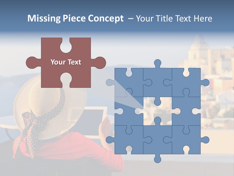 Woman Tourist Travel PowerPoint Template