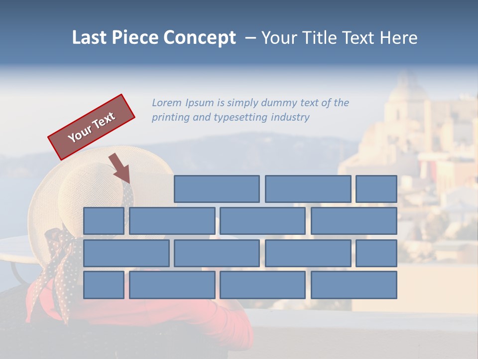 Woman Tourist Travel PowerPoint Template