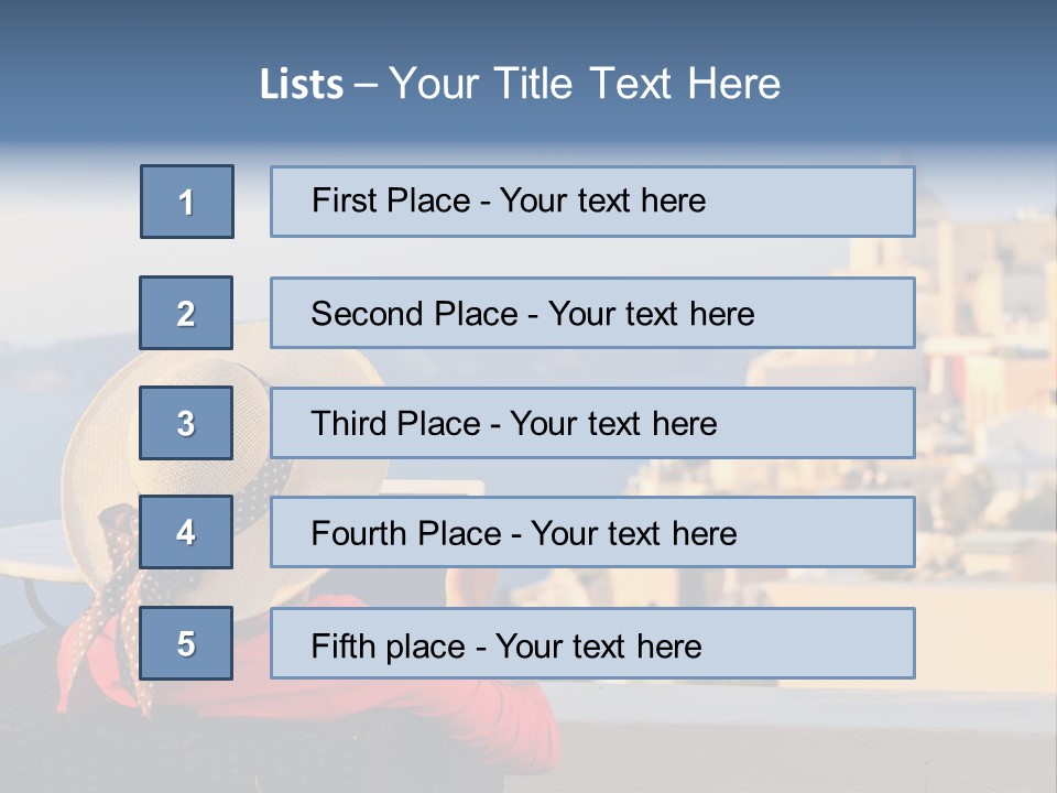 Woman Tourist Travel PowerPoint Template