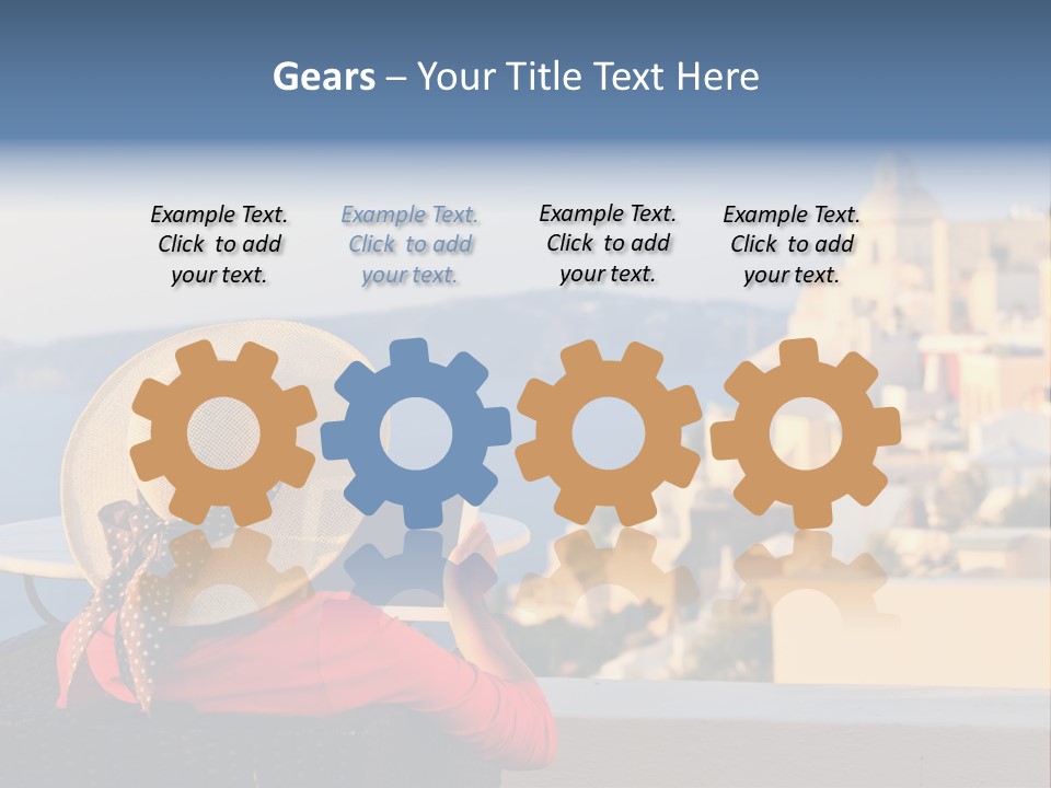 Woman Tourist Travel PowerPoint Template