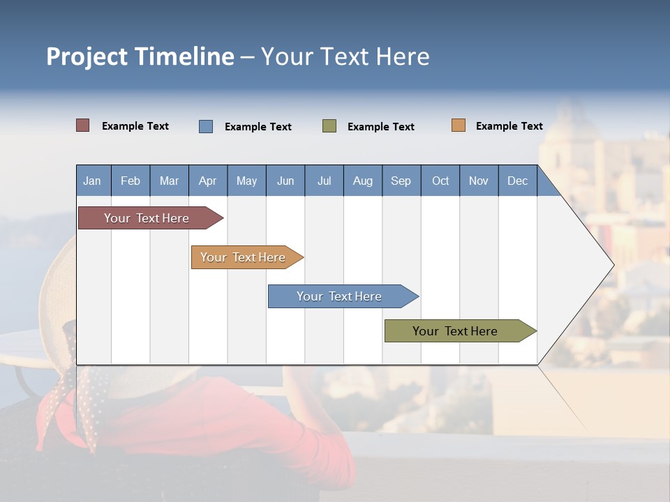 Woman Tourist Travel PowerPoint Template