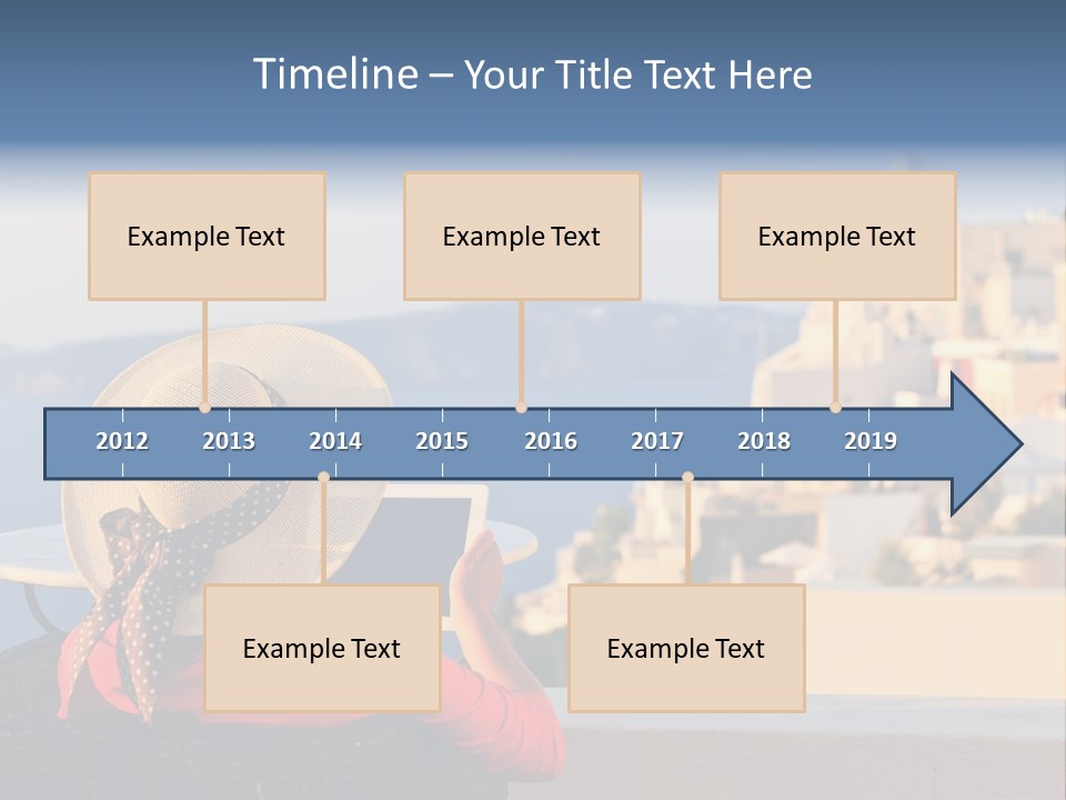 Woman Tourist Travel PowerPoint Template