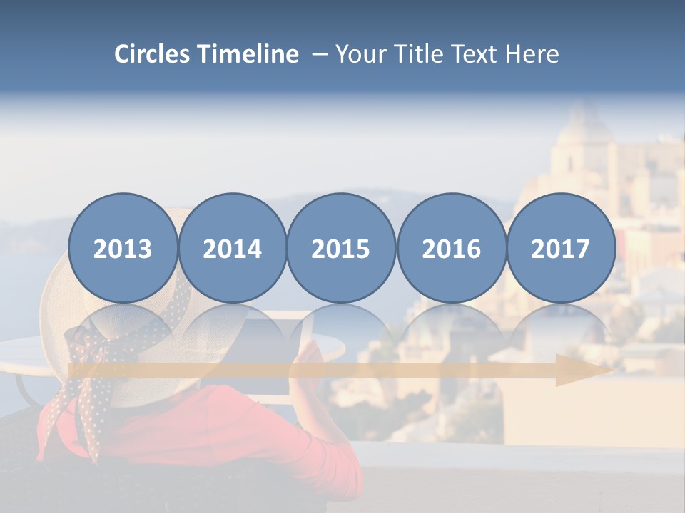 Woman Tourist Travel PowerPoint Template