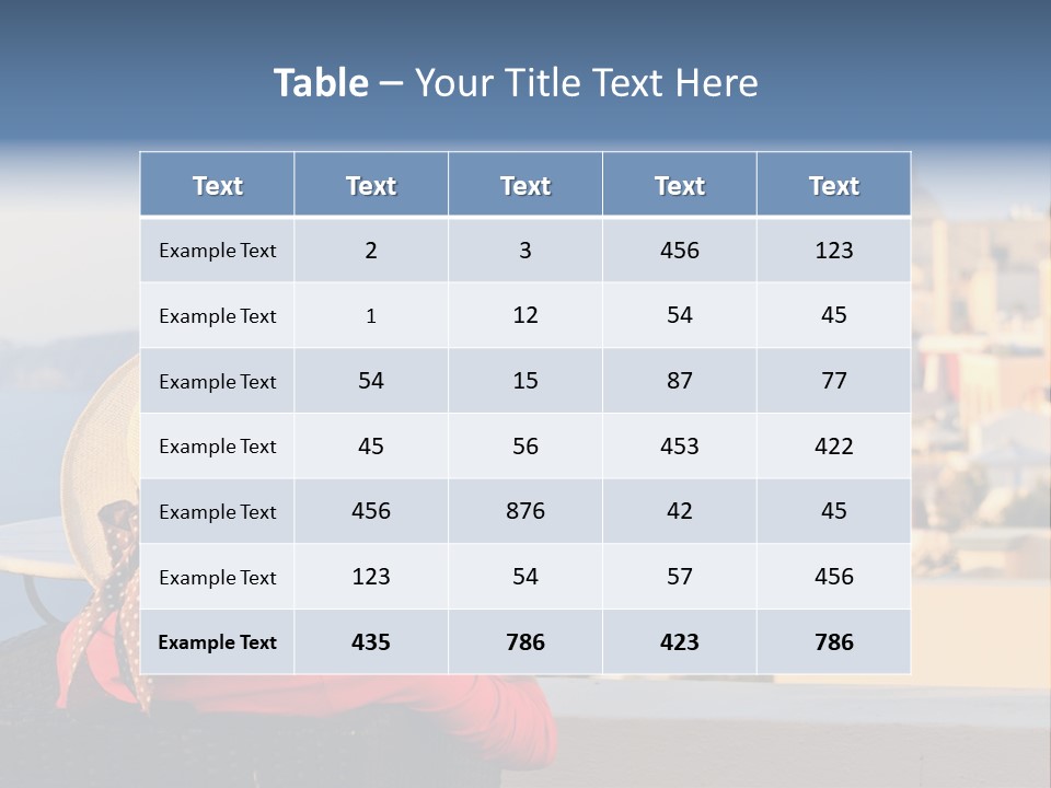 Woman Tourist Travel PowerPoint Template