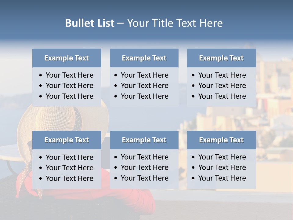 Woman Tourist Travel PowerPoint Template