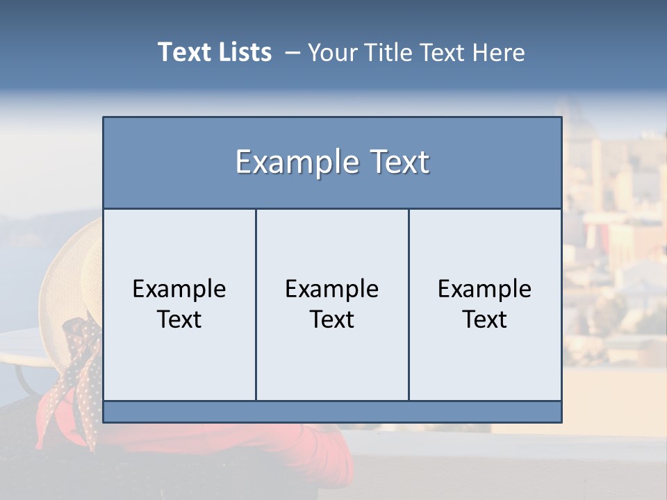 Woman Tourist Travel PowerPoint Template