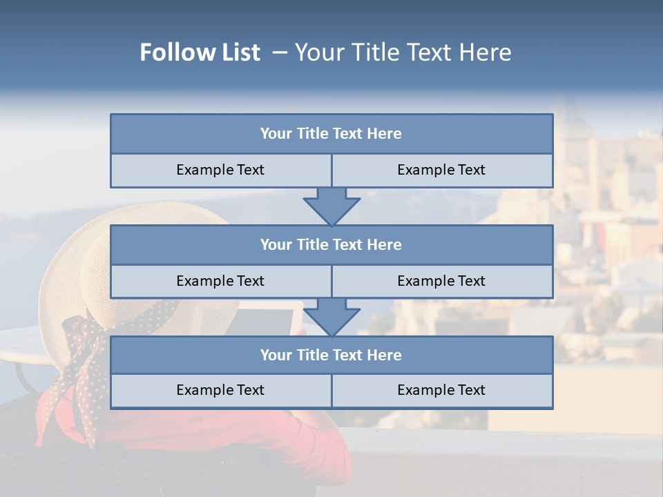 Woman Tourist Travel PowerPoint Template