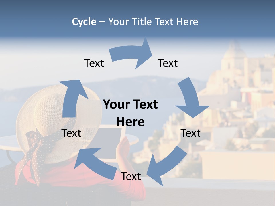 Woman Tourist Travel PowerPoint Template