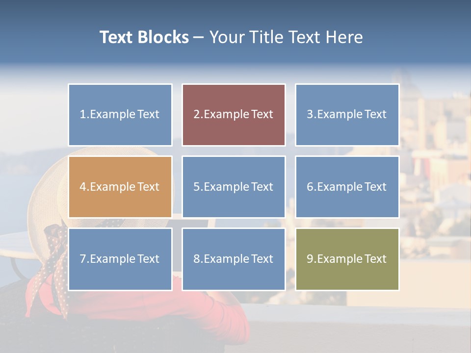 Woman Tourist Travel PowerPoint Template