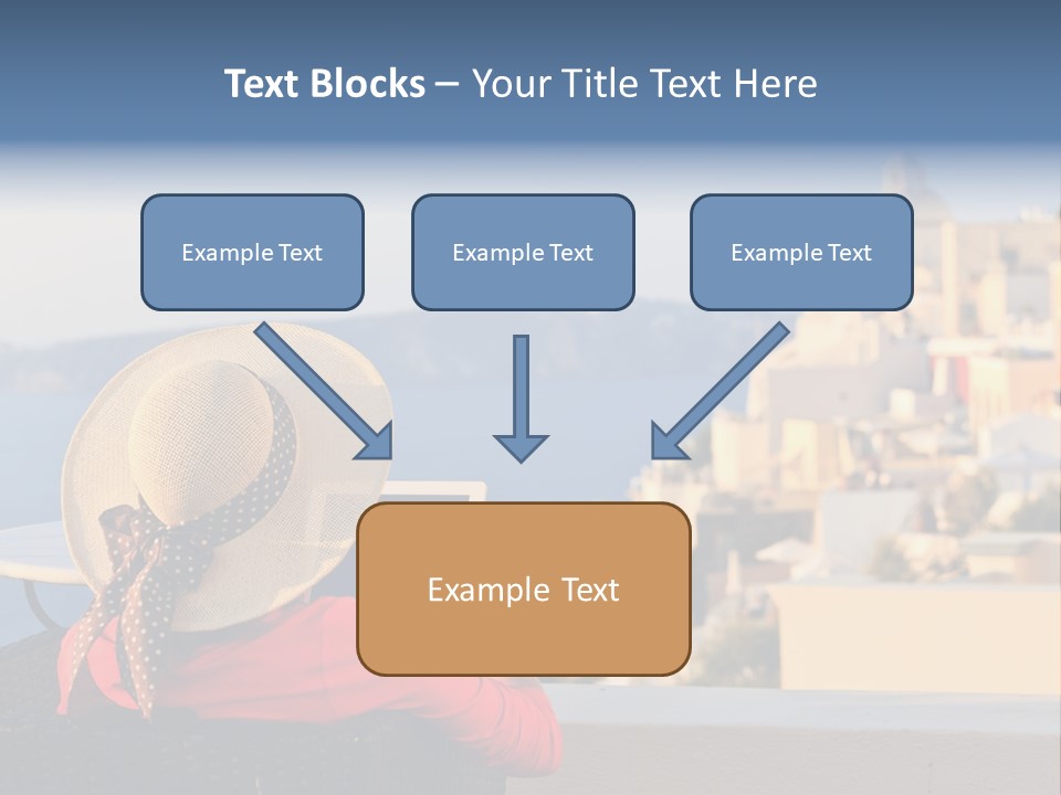 Woman Tourist Travel PowerPoint Template