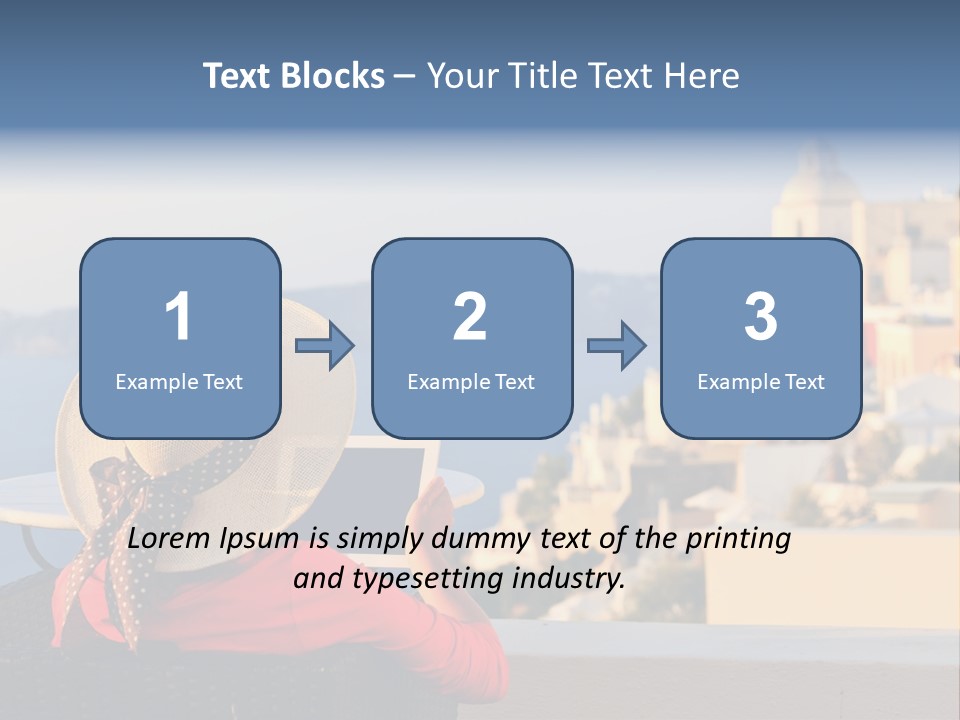 Woman Tourist Travel PowerPoint Template