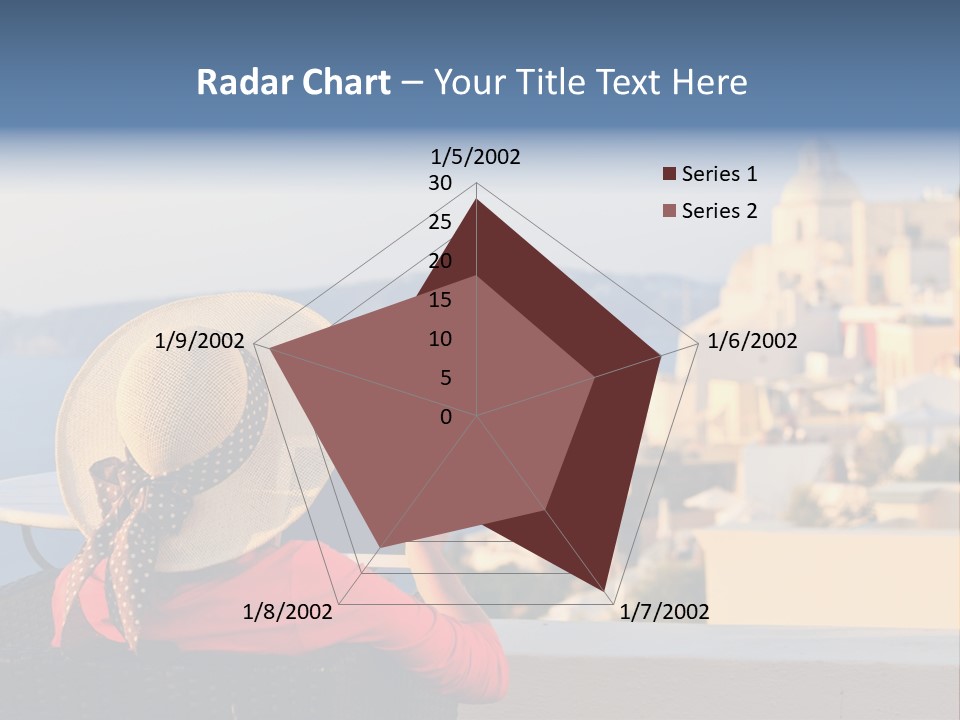 Woman Tourist Travel PowerPoint Template